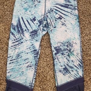 Fila Blue and White Patterned Leggings‎